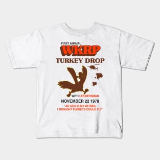 Vintage Wkrp Turkey Drop Kids T-Shirt